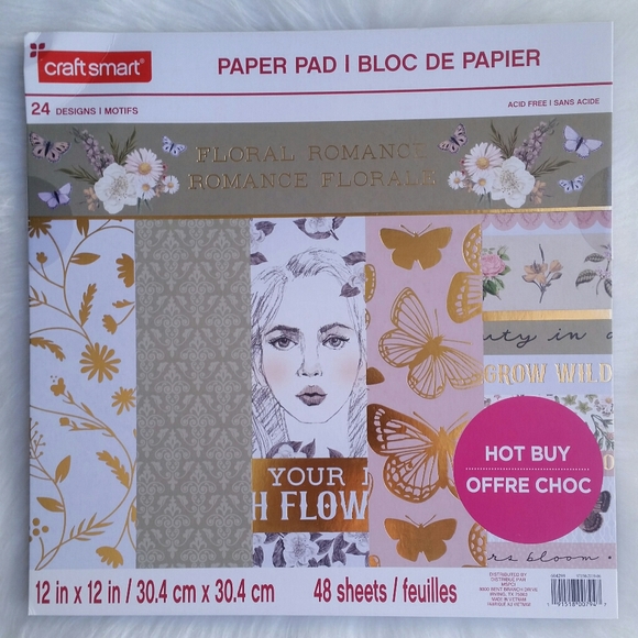 Craft Smart Office Floral Romance Paper Pad By Craft Smart Poshmark